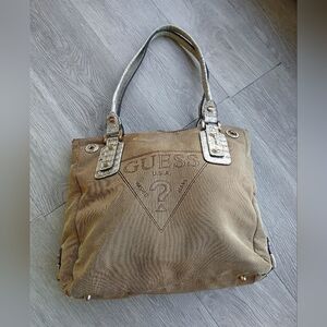 Guess Vintage Tan Purse Bag